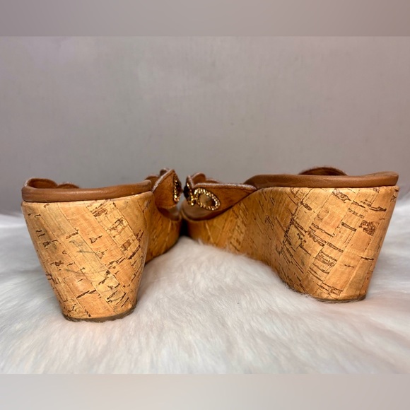 SKECHERS  Cork Style Wedge Thong Sandal - Picture 6 of 15